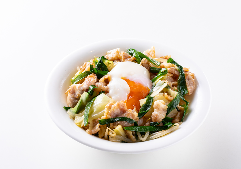 ニラ豚丼