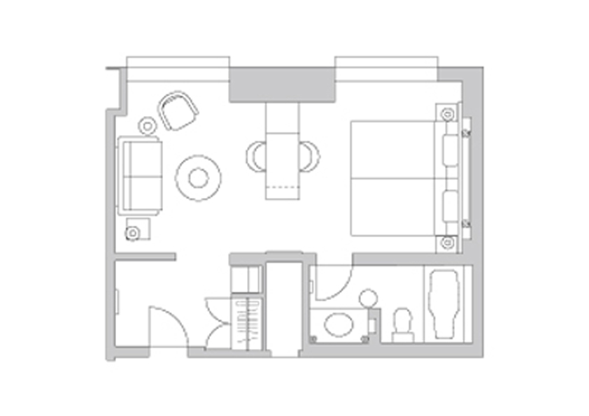 ジュニアスイートルーム間取り図