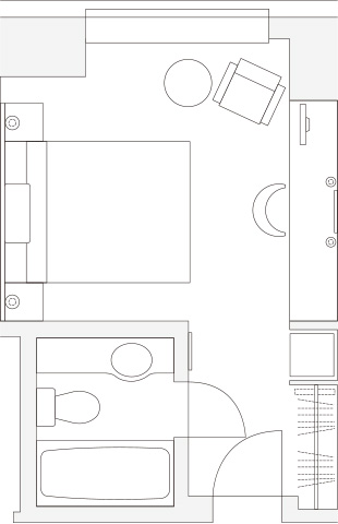 ユニバーサルルーム間取り図