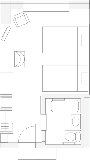 ユニバーサルルーム間取り図