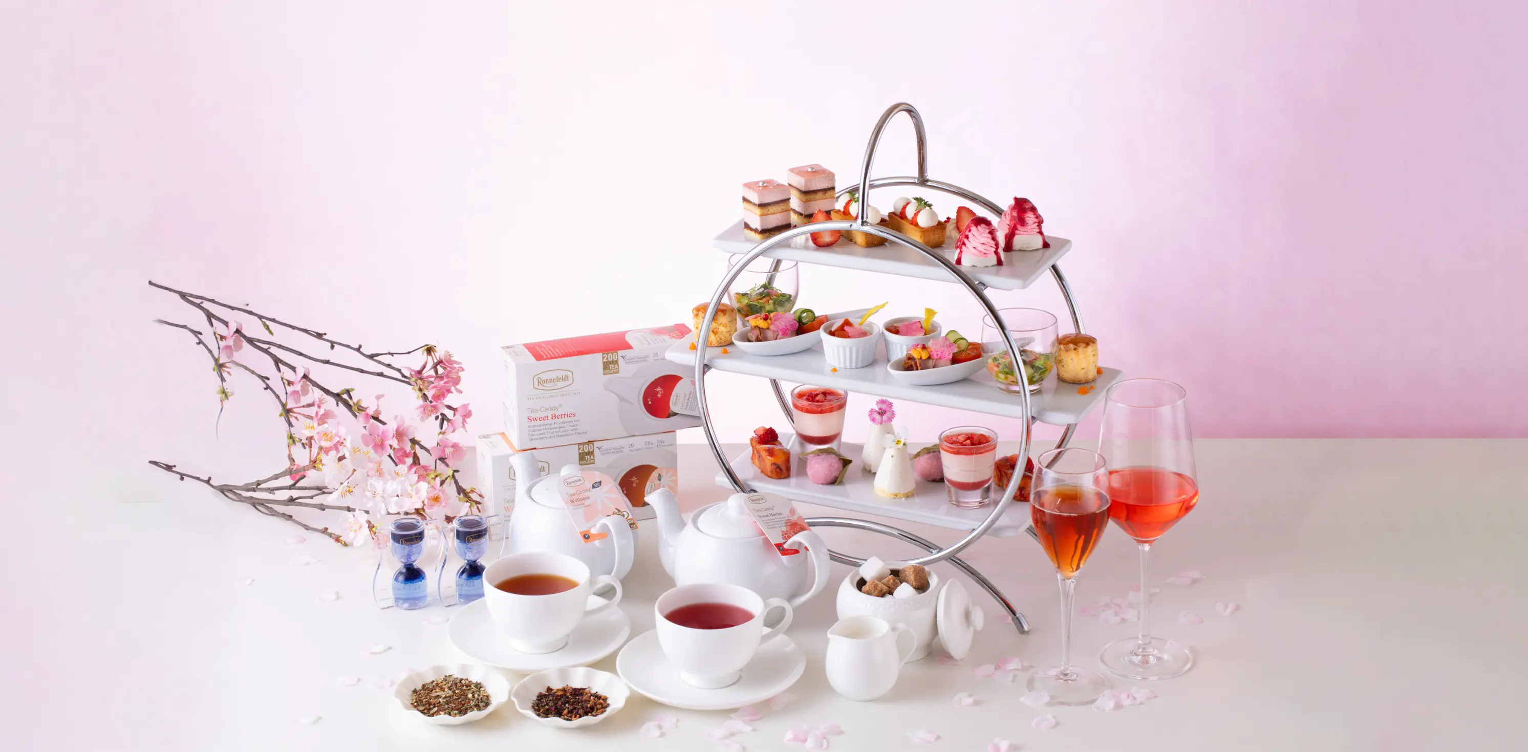 Afternoon tea Pink & White