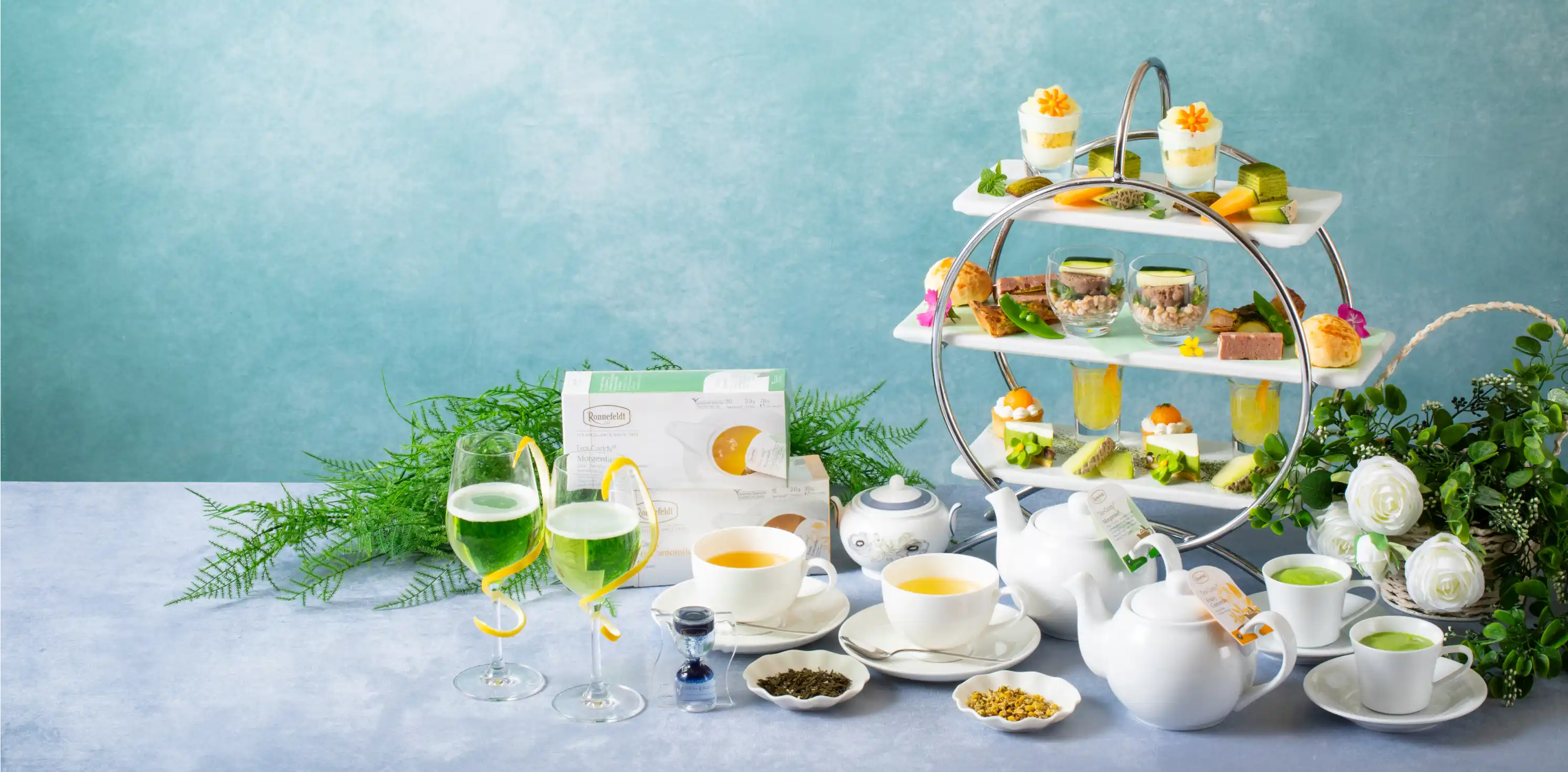 Early Summer Green Afternoon tea