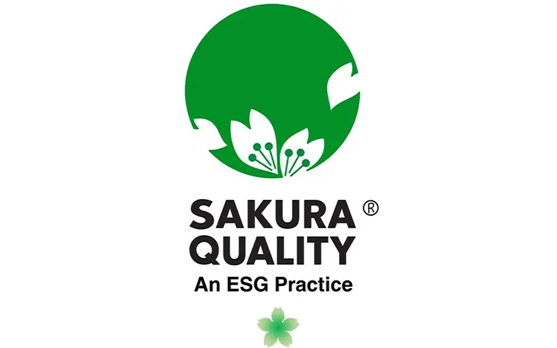 SDGsを実践する宿泊施設の国際認証「Sakura Quality An ESG Practice」の1御衣黄ザクラおよび「A Clean Practice」を取得