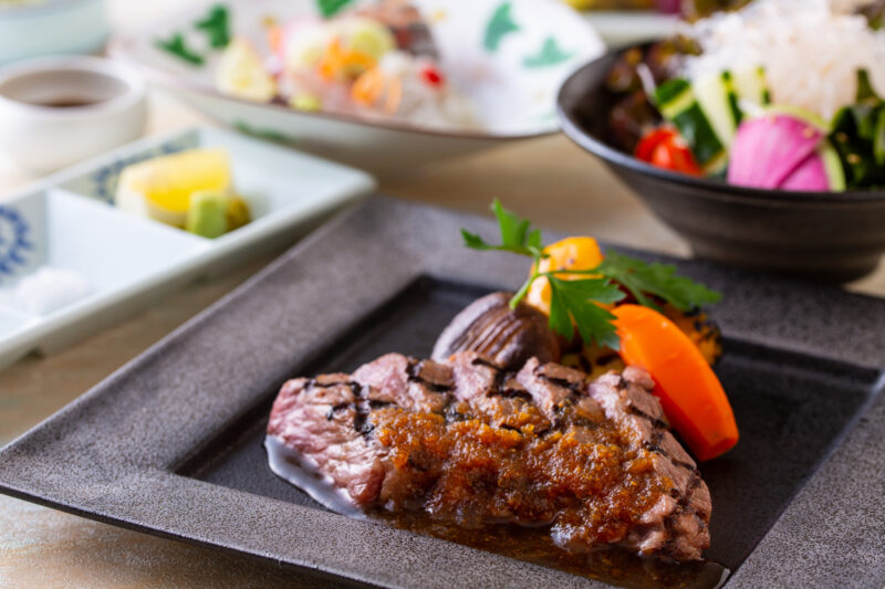 萩(はぎ)～おおいた和牛のステーキ御膳～